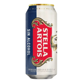 Cerveza Stella Artois Sin Alcohol Lata 473 ml | La Costa Co